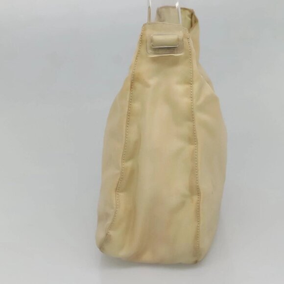 PRADA Shoulder Bag Nylon Plastic Cream Clear - Picture 4 of 16
